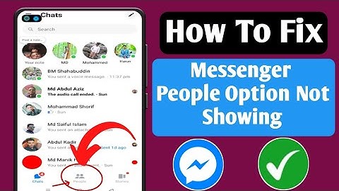 How To Fix Messenger People Option Not Showing (2024)