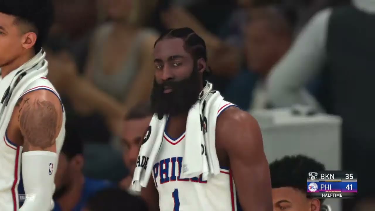 JAMES HARDEN 61 POINTS NETS VS 76ERS 2nd OVERTIME NBA 2k22