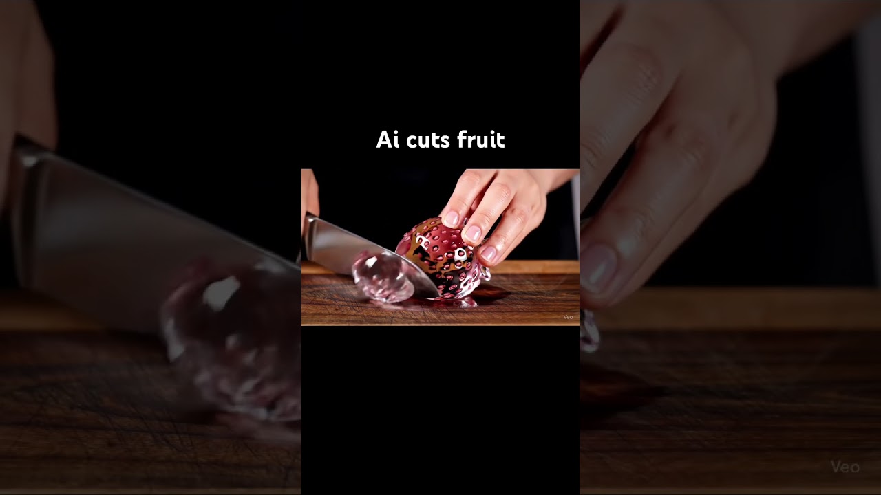 Ai creates “cutting strawberry”