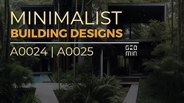 Geometric Minimalist Architecture | A024 | A025 #minimalism #minimalist #architecture #design