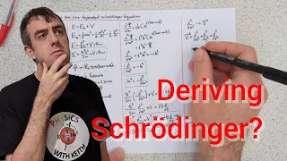 Deriving Schrodinger's Equation using A-Level mathematics... sort of