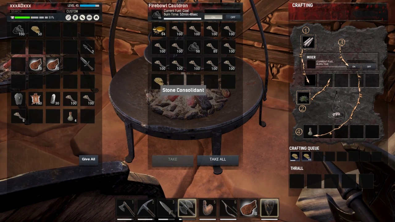 Conan Exiles. Как сделать Уплотнитель для камня/How to Make Stone Consolidant