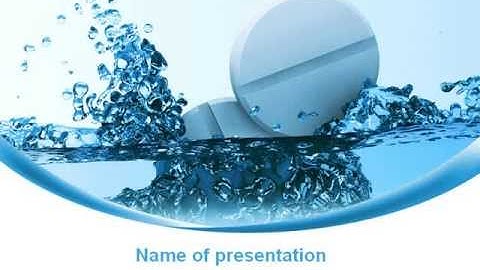 Tablets In Water PowerPoint Template by PoweredTemplate.com