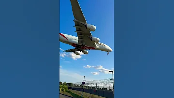 Emirates Airbus A380 861 Coming From Dubai To Landing Heathrow Airport London 