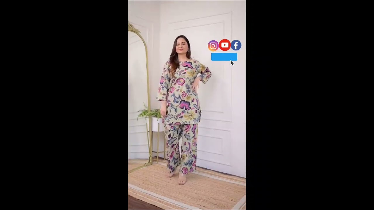 🌸Easy Breezy Cotton Co-ords🌸Featuring Beautiful Cotton Co-ords Set Which are so elegant yet stylish.