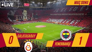 GALATASARAY 0-1 FENERBAHÇE | ŞAMPİYONLUĞA FENER ENGELİ | OKAN BURUK'UN HATALARI MAĞLUBİYETİ GETİRDİ