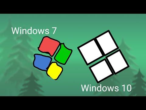 Windows 7 meets windows 10! - (Cartoon animation) - Mohab Khtab
