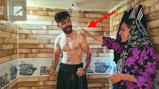 Nomadic Love In Nature Vali Opens The Farm Bathroom With His Pregnant Wife