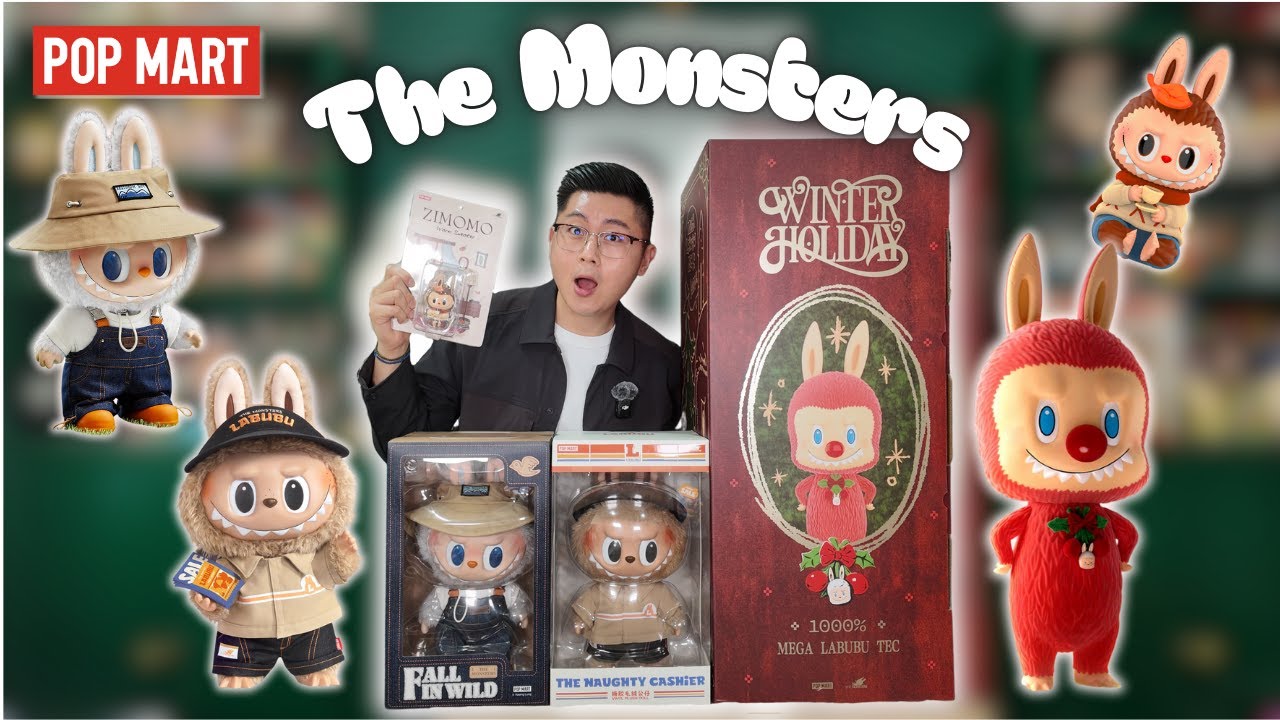 INSANE POP MART THE MONSTERS HAUL 😱 Rare Zimomo & Mega Labubu Tec