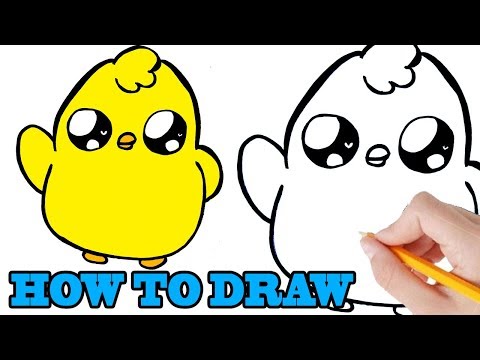 HOE TEKEN JE EEN SCHATTIG KUIKENTJE? HOW TO DRAW FOR KIDS EASY