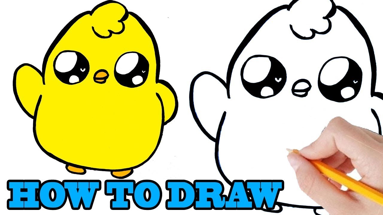 Hedendaags HOE TEKEN JE EEN SCHATTIG KUIKENTJE? HOW TO DRAW FOR KIDS EASY DB-05