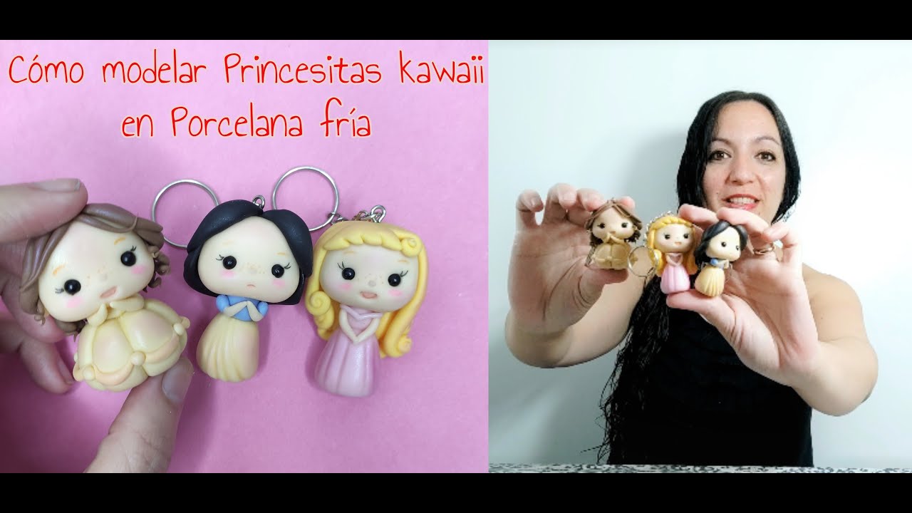Cómo hacer princesas kawaii en porcelana fría por María Laura Rombolá