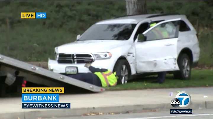 Carjacking suspect wrestled by CHP from stolen vehicle in Burbank | ABC7