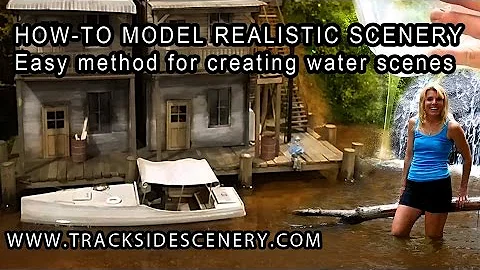 How-to Make Realistic Model Railroad Scenery -  Water - Quick and Easy!
