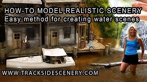 How-to Make Realistic Model Railroad Scenery -  Water - Quick and Easy!
