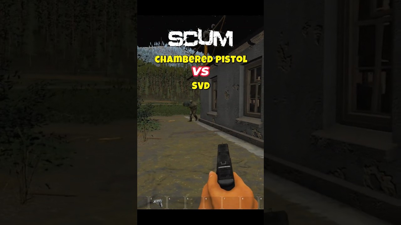 chambered pistol VS SVD SCUM 0.96 gameplay 
