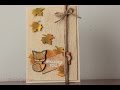 Tarjeta otoñal paso a paso / How to make an Autumn card