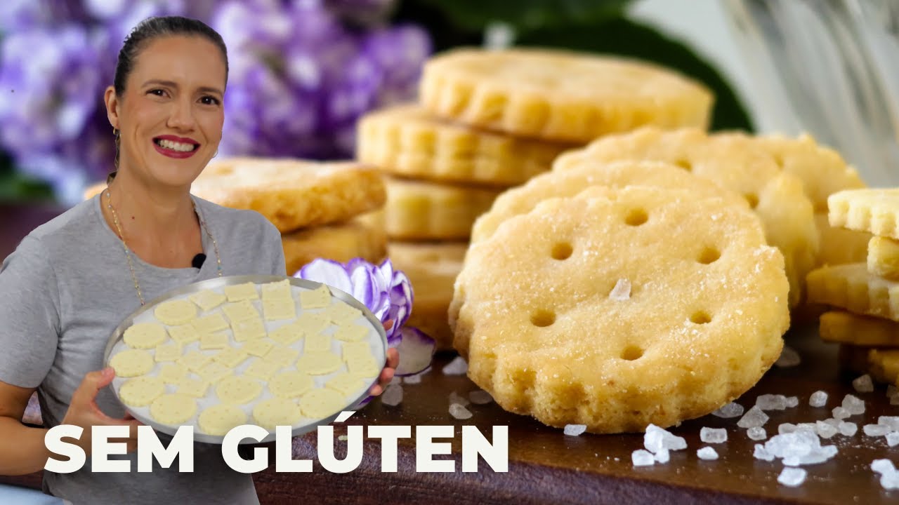 VOCÊ VAI QUERER ESSE BISCOITINHO SALGADINHO NA SUA CASA - SEM GLÚTEN (sem trigo) - GLUTEN FREE