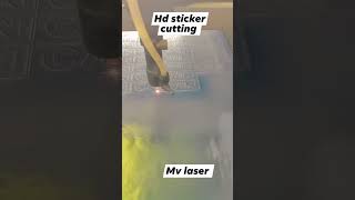 HD, vynile, rexin , plotter sticker cutting on laser cutting machine #dtfprinters #engraving #laser