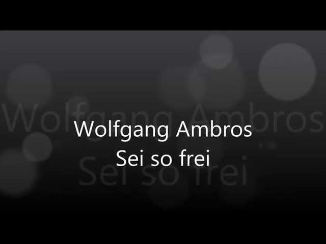 Wolfgang Ambros - Sei So Frei