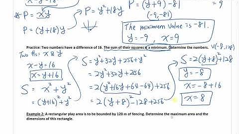 PC 11 4.7 - Modeling Problems with Quadratic Functions