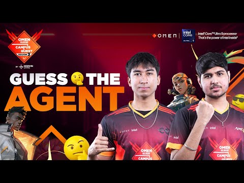 Venka vs Bhindi: Guess the Valorant Agent by Emojis! | OMEN Valorant Campus Quest S3