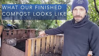 What our finished compost looks like