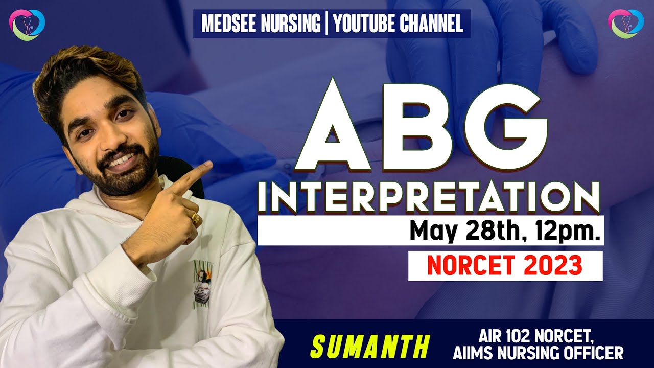 ABG INTERPRETATION  | Last Minute Revision  | For Aiims Norcet 2023 Exam #aiimsnorcet #medseenursing