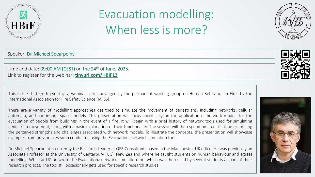HBiF IAFSS W13 - Evacuation modelling: When less is more?