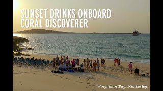 Sunset Drinks Onboard Coral Discoverer