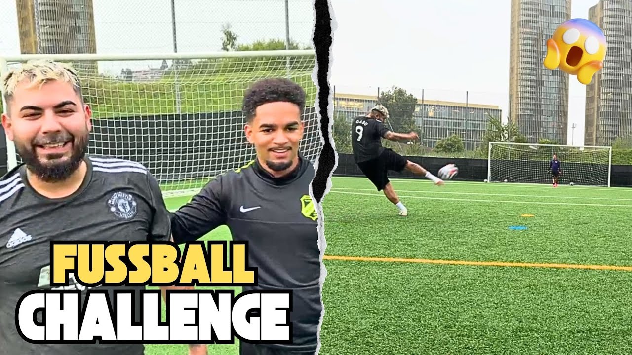 FUSSBALL CHALLENGE GEGEN SWISS RAPPER GABU 😱⚽️ mit 2 Fussball Profis ***BESTRAFUNG***