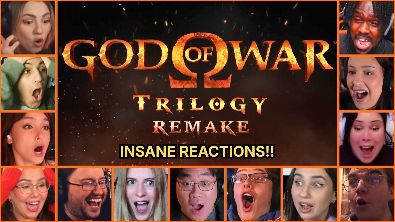 Reactors Reacting To God Of War Trilogy Remake | Gamers React To God Of War Trilogy Remake