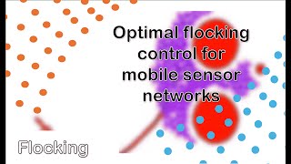 optimal flocking control for mobile sensor networks