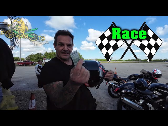 Kawasaki ZX-14R vs Suzuki Hayabusa Gen 3 | $100 Street Race