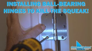 Installing Ball Bearing Door Hinges  Kill the Squeak! | DIY With Bob