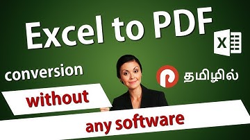 Excel to PDF Conversion without Any Software | Excel தமிழ் | Prabas MS Office