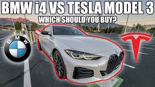 BMW i4 M50 vs TESLA Model 3 Performance! 5 REASONS WHY I'd BUY the BMW i4 over a Tesla Model 3!