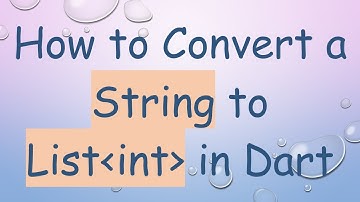 How to Convert a String to List int  in Dart
