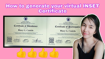 VIRTUAL INSET 2021: How to generate and download your training certificate