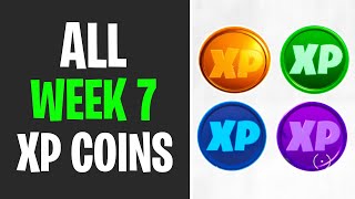 All XP Coins Locations WEEK 7 - Fortnite Chapter 2 Season 3