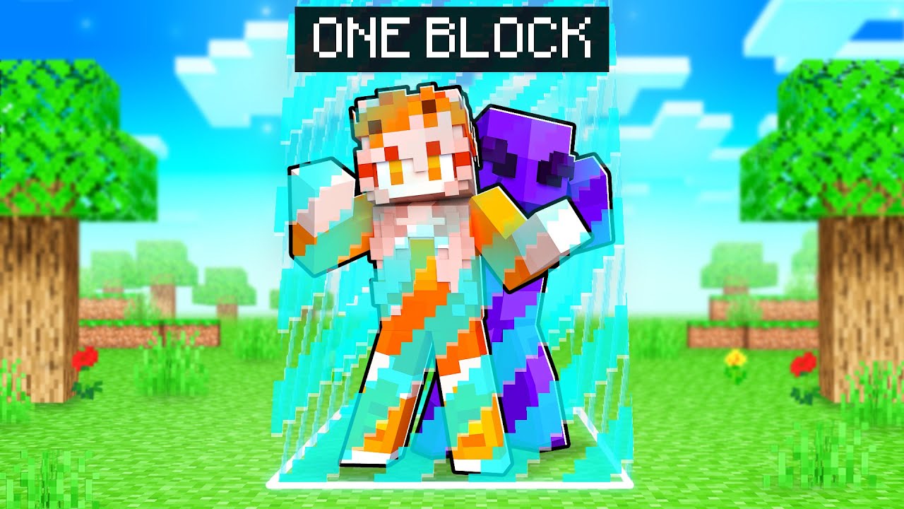 Minecraft But We’re LOCKED in ONE BLOCK!