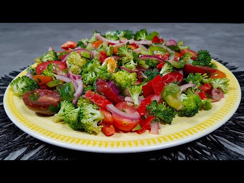 Лучший Салат Из Брокколи. Вкуснее Не Бывает. Быстро, Просто И Вкусно.