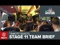 Inside team tinkoffsaxos team briefing  giro ditalia 2014