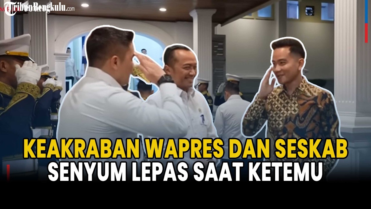 Keakraban Wapres Gibran dan Seskab Teddy, Senyum Lepas Pas Ketemu