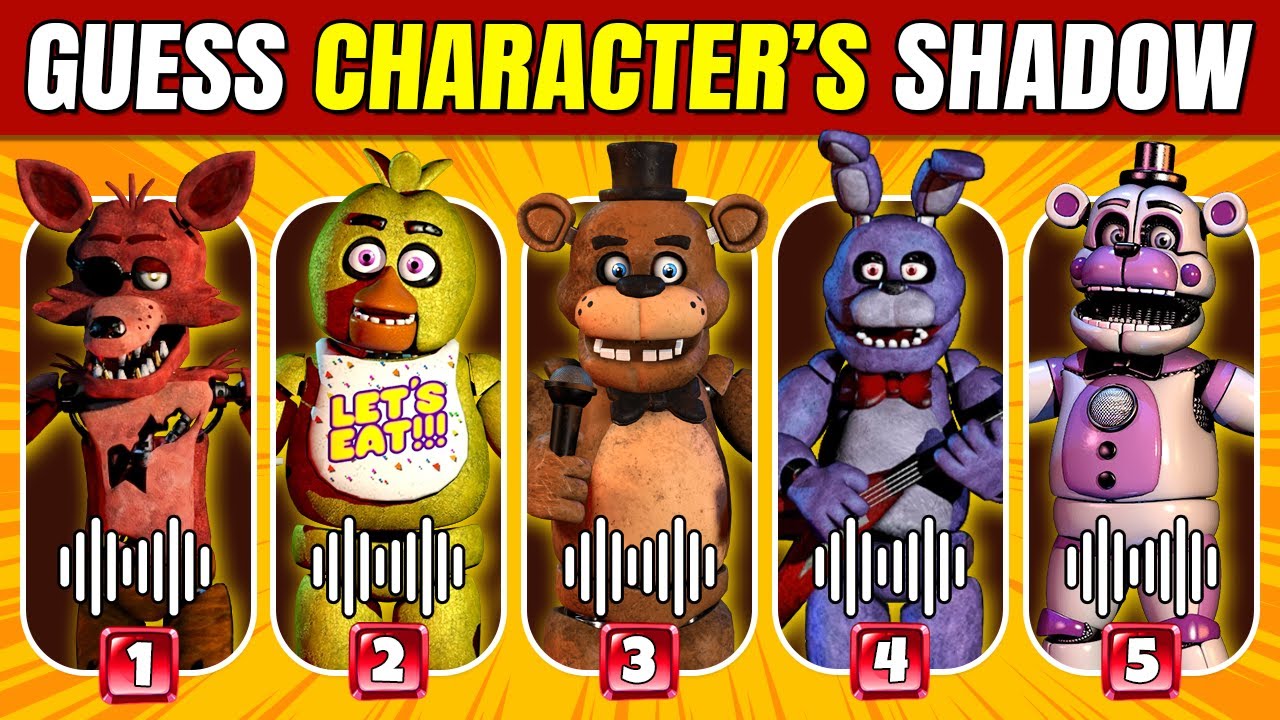 Guess The FNAF Character by Their Shadow - Fnaf Quiz | Five Nights At ...