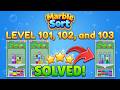 🔴 Marble Sort! - Color Puzzle | Levels 101, 102, 103 Walkthrough & Solutions 🧠