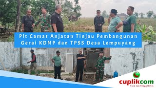 Plt Camat Anjatan Tinjau Pembangunan Gerai KDMP dan TPSS Desa Lempuyang