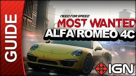 Need For Speed Most Wanted - Alfa Romeo 4C Concept - Harbor Run Race - Gameplay