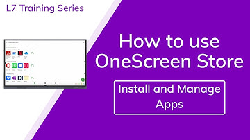 Install & Manage Apps in the OneScreen App Store - L7 Touchscreen and Hubware Training