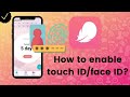 How to enable touch id or face id on flo
